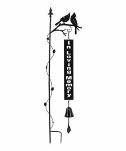 Deals 💯 Evergreen Black 'In Loving Memory' Garden Stake & Bell 👏