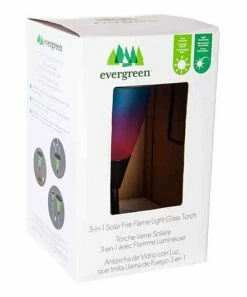 Wholesale 🎉 Evergreen Blue & Purple Ombré Glass Solar Fire Flame Torch 👏 -Outlet Evergreen Shop zu100398676 alt 2 tm1637759546