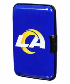 Discount 💯 Evergreen Los Angeles Rams Millennium Blue & Gold Logo Hard Case Wallet 🧨