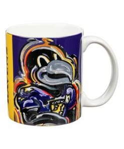 Cheapest 🔥 Evergreen Baltimore Ravens Purple & Gold Mascot Mug 🔔