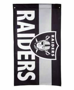 New 🤩 Evergreen Las Vegas Raiders Black & Silver Estate House Flag 🎁