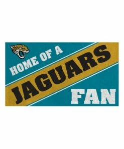 Brand new 🧨 Evergreen Jacksonville Jaguars Teal & Gold 'Fan' Door Mat 🔥