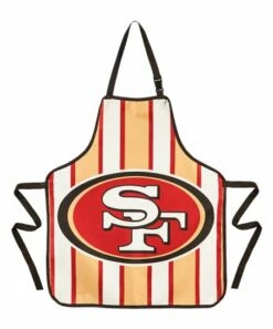 New ⭐ Evergreen San Francisco 49ers Red & Gold Stripe Logo Apron 🛒