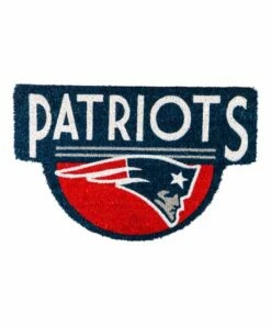 New 👏 Evergreen New England Patriots Blue & Red Logo Door Mat 🥰