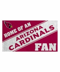 Cheapest 😍 Evergreen Arizona Cardinals Red & Black 'Fan' Door Mat 👍