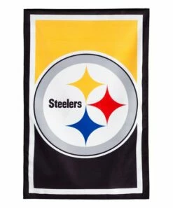 Buy 🧨 Evergreen Pittsburgh Steelers Gold & Black Logo House Flag ✨