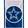 Wholesale 👍 Evergreen Dallas Cowboys Royal Blue & Silver Logo House Flag 👍