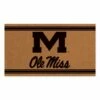 Budget 🥰 Evergreen University Of Mississippi Ole Miss Rebels Brown Doormat 🥰