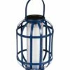 Deals 🤩 Evergreen Blue Metal Solar Lantern 🤩
