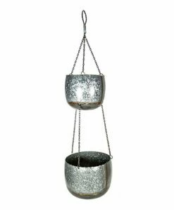 Best Sale π Evergreen Silvertone Galvanized Two-Tier Hanging Planter β€οΈ