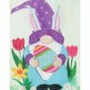 Best reviews of 🌟 Evergreen Purple & Blue Bunny Gnome Appliqué Outdoor Flag 😍