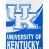 New 🎁 Evergreen University Of Kentucky Blue & White 18'' Burlap Outdoor Flag 👏