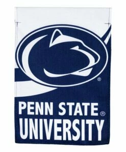 Wholesale 🔔 Evergreen Pennsylvania State University Blue 18'' Burlap Outdoor Flag 💯