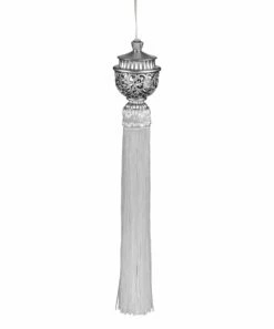 Cheapest ⭐ Evergreen Silver Lighted Tassel Solar Hanging Décor 🧨
