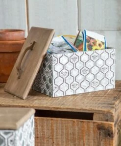 Flash Sale 🔔 Evergreen Silvertone Honeycomb Nesting Storage Box - Set Of Two 😀