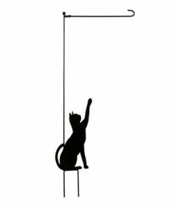 Flash Sale 🧨 Evergreen Black Cat Outdoor Flag Stand 🔔