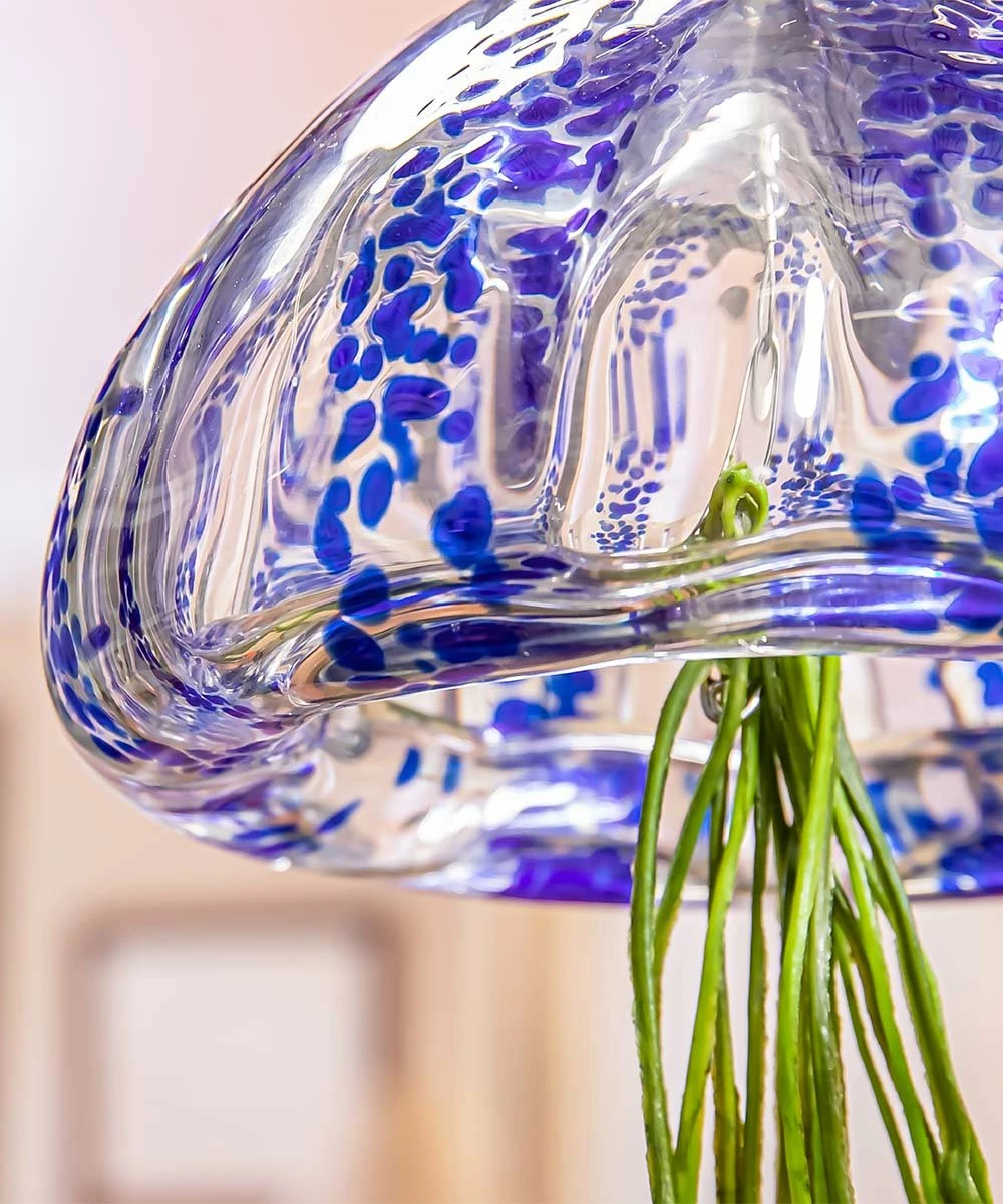 Hot Sale β Evergreen Blue Art Glass Air Plant Hanger π 3 Hot Sale β Evergreen Blue Art Glass Air Plant Hanger π - Image 3