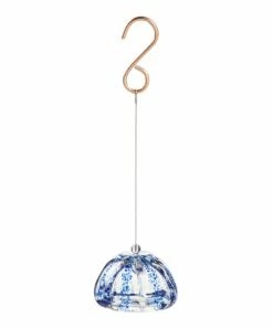 Hot Sale ⌛ Evergreen Blue Art Glass Air Plant Hanger 🔔