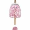Cheapest 😉 Evergreen Pink Speckled Glass Solar Wind Chime 🔥