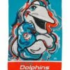 Cheapest 🤩 Evergreen Miami Dolphins Suede Outdoor Flag ❤️