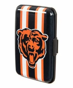 Buy 🎉 Evergreen Black & Orange Stripe Chicago Bears Hard Case Wallet 👍