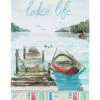 Best Pirce 💯 Evergreen Blue & White 'Lake Life' Outdoor Flag ⭐