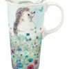 Buy 😍 Evergreen White & Blue 17-Oz. Multicolor Hedgehog Travel Mug 🔥
