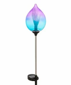 Buy 🔥 Evergreen Blue & Purple Ombré Solar Glass Torch ⭐