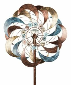 Coupon ✨ Evergreen Copper Daisy Solar Wind Spinner 😀