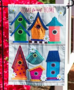 Wholesale 🛒 Evergreen Blue & Orange 'Home Tweet Home' Outdoor Flag ❤️