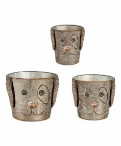 Cheap β¨ Evergreen Metal πΆ Dog Bucket Planter - Set Of Three β€οΈ
