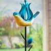 Best reviews of 🧨 Evergreen Blue Bird Floral Wind Spinner Garden Stake 💯