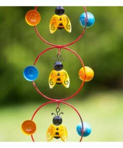 Cheapest 😍 Evergreen Yellow & Blue Bumble Bee Three-Tiered Orbit Twirler 🎉 -Outlet Evergreen Shop zu104036718 alt 2 tm1646786479