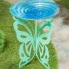 Outlet 👍 Evergreen Green & Blue Butterfly Bird Bath 👍