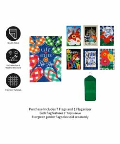 Promo π Evergreen Blue & Multicolor Four-Season 'Home' Flags - Set Of 7 π― 7 Promo π Evergreen Blue & Multicolor Four-Season 'Home' Flags - Set Of 7 π― -Outlet Evergreen Shop zu104112835 alt 2 tm1655735494