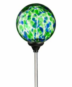 Buy 👍 Evergreen Turquoise Confetti Solar Garden Stake 💯 -Outlet Evergreen Shop zu104112850 alt 2 tm1657632600