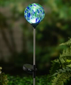 Buy 👍 Evergreen Turquoise Confetti Solar Garden Stake 💯