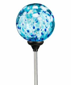 Discount 😀 Evergreen Aqua Confetti Solar Garden Stake 🎉 -Outlet Evergreen Shop zu104119265 alt 2 tm1657632600