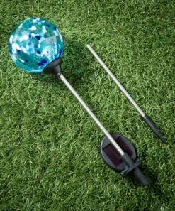 Discount 😀 Evergreen Aqua Confetti Solar Garden Stake 🎉 -Outlet Evergreen Shop zu104119265 alt 3 tm1657632600