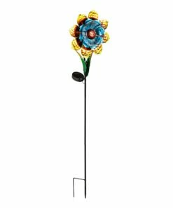 Hot Sale 👏 Evergreen Blue & Yellow Sunflower Solar Garden Stake ✨ -Outlet Evergreen Shop zu104869341 alt 1 tm1649774763