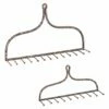 Hot Sale 💯 Evergreen Gray Metal Rake Wall Hook Set 🌟