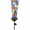 New 🌟 Evergreen Blue & Yellow Bee Solar Luminary Garden Stake 👏