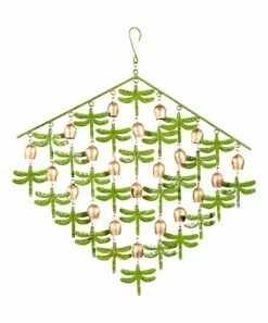 Cheap 🔥 Evergreen Green Dragonfly Patina-Finish Wind Chime ❤️ -Outlet Evergreen Shop zu105972685 alt 1 tm1654790139