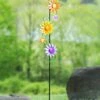 Wholesale 🧨 Evergreen Yellow & Pink Sunrise Trio Spinning Flower Garden Stake 🔥