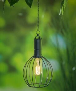 Promo ✔️ Evergreen Round Solar Hanging LED Lantern 🥰