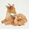 Coupon 🤩 Evergreen Brown Mamma & Baby Deer Statue ⭐