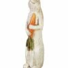 Best Sale ⭐ Evergreen White & Orange Rabbit Garden Figure 🎉