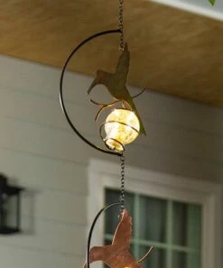 Cheap 🛒 Evergreen Bronze-Tone Hummingbird Tiered Solar Hanging Décor 🧨 -Outlet Evergreen Shop zu105977429 alt 1 tm1660598643