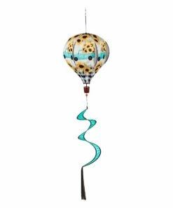Brand new 👍 Evergreen Blue & Yellow Sunflower Truck Balloon Wind Spinner 🔥