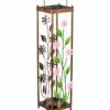 Deals 🌟 Evergreen Pink Wildflowers Solar Lantern ⌛